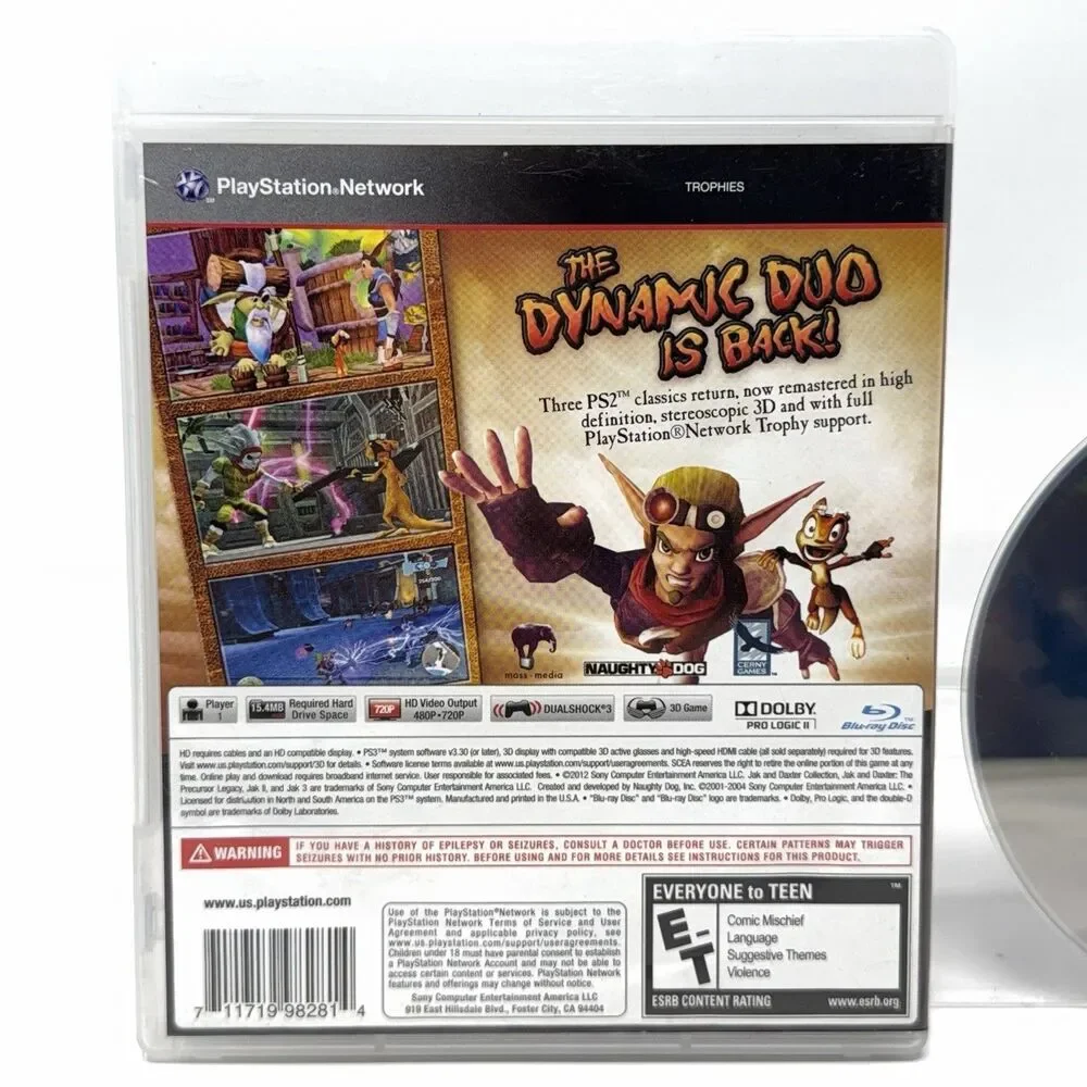Jak and Daxter Collection Sony PlayStation 3 PS3 2012 CIB Refurbished Tested